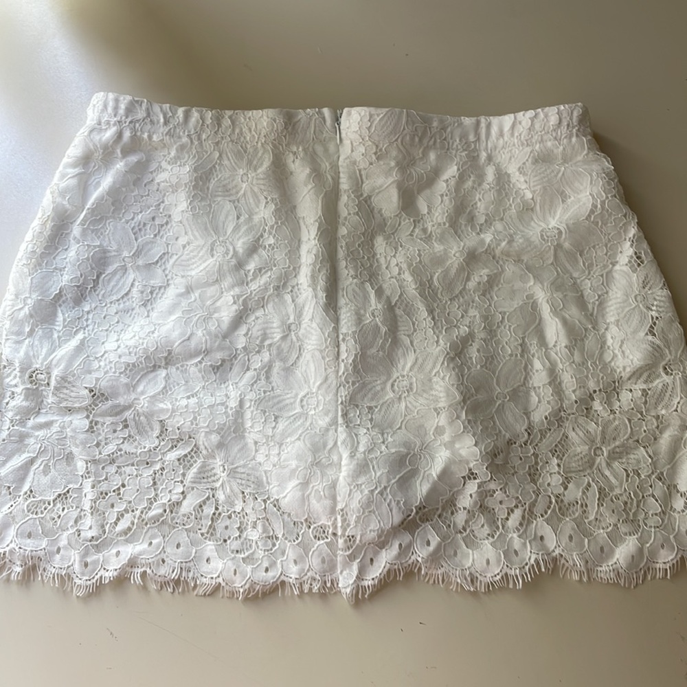 Edikted White Lace Mini Skirt - Picture 3 of 5